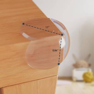 lot 3155 image: GLUIT Corner Protector Baby   Table Edge Protectors and Safety Covers for Kids, Clear Child Proof Corner Guards for Furniture, Cabinets, Coffee Tables, and Sharp Corners (22 Pack)