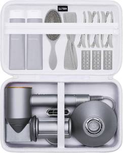lot 3184 image: L LTGEM Hair Dryer Case Compatible with Dyson Supersonic Hair Dryer, Laifen SESE Lite, Slopehill 1902, Cosy Companions ZCY883, Wavytalk Blow Dryer Cases, Blow Dryer Storage Cases, White(Case Only)