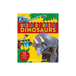 lot 3208 image: Brick by Brick Dinosaurs More Than 15 Awesome Lego Brick Projects by Warren Elsmore (Paperback)