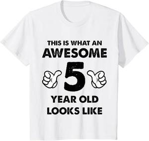 lot 3229 image: This Is What An Awesome 5 Year Old Looks Like T-Shirt 6T