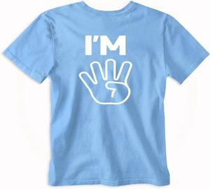 lot 3230 image: Im Four - Toddler Outfits - Funny Boy Birthday Shirt Cute Girl Tshirts 4 Years Old Tees Clothes 3-4T