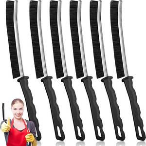 lot 3243 image: Crevice Cleaning Brush Set, Hard Bristle Gap Cleaning Tool, Ultra-Fine Nylon Deep Scrub Brushes for Window Tracks, Bathroom Grout, Sliding Doors & Sink Detailing,6-Pack