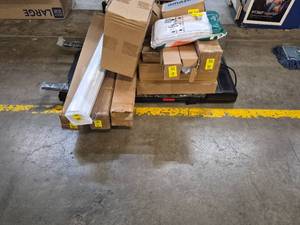 lot 444 image: Late Add- Mystery lot of 15 items- Blinds  Walking Pad With Error Code and Other Items- As Is