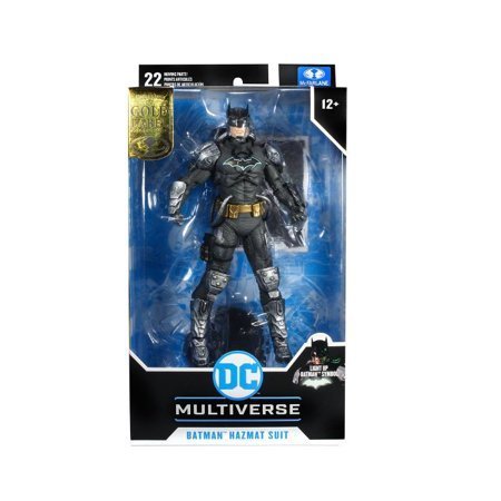 lot 1036 image: McFarlane Toys DC Multiverse - Hazmat Suit Batman Action Figure (Gold Label) - Retail $34
