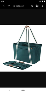 lot 1008 image: CleverMade Collapsible CarryAll Tote - Retail $17