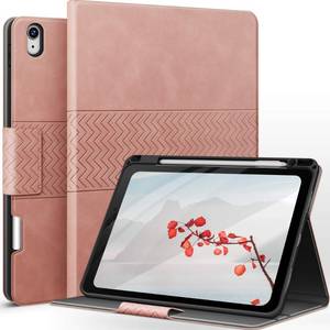 lot 1028 image: auaua Case for iPad Air 11 Inch M4M3M2 (202620252024), iPad Air 5th4th Generation (20222020) with Pencil Holder, Auto SleepWake, Adjustable Angle (Pink) - Retail $38