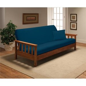 lot 1039 image: Jersey Futon Slipcover Cobaklt Blue - Retail $33