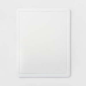 lot 1078 image: 11x14 Nonslip Poly Cutting Board White - Made By Design - Retail $10