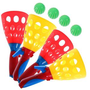 lot 1111 image: 4-person Outdoor Toss and Catch Girl Fun Activity for Backyard Beach Park Great for Hand Eye Coordination and Family Play - Retail $20
