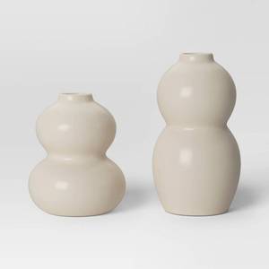 lot 1141 image: 2pk Bud Vase White - Room Essentials�� - Retail $10