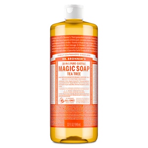 lot 1160 image: Dr. Bronner s Magic Soap - Tea Tree - Pure-Castile Liquid Soap - 32 oz �� for face  body wash  hands - Retail $18