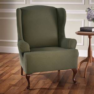 lot 1179 image: Stretch Sensations Stretch Optics Wing Chair Slipcover - Retail $110