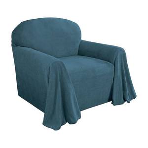 lot 1196 image: Innovative Textile Solutions 1-Piece Coral Throw Chair Slipcover, Teal - Retail $102