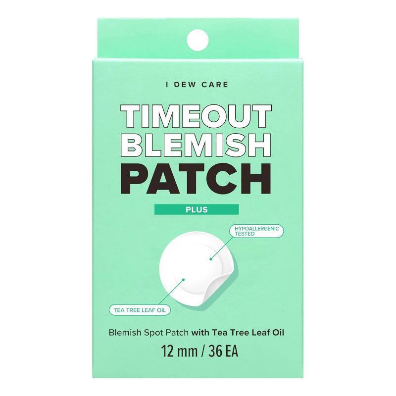 lot 351557 image: I DEW CARE Hydrocolloid Acne Pimple Patch - Timeout Blemish Plus  Korean zit Dark Spot Patches for face and skin, Pus absorbing with Tea Tree Leaf Oil, Facial Stickers, Large, 36 Count