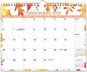 lot 242054 image: 2026-2027 Calendar - Wall Calendar from Apr 2026 to Jun 2027, 15 Monthly Planner with Seasonal Designs for Planning and Organizing for Home or Office, 11.5 x 14.5 In Calendar 2026-2027