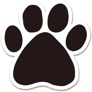 lot 242064 image: GEEKBEAR Pawprint Car Magnet - Colorful, Reflective, Weather-Resistant - 4.7 x 4.7 inch (Rainbow)