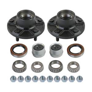 lot 342057 image: JDMSPEED Trailer Idler Hub Kits 5 on 5 Replacement for 3500 lbs Axle 12-20-22018K Set of 2