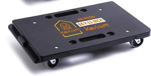 lot 441981 image: Kavlium Furniture Dolly,Furniture Movers Dollys with Wheels,16in-11in 500lbs Capacity,Moving Dolly 4 Wheels Heavy Duty,4 Wheels Small Flat Dolly, 1 Pack, Black