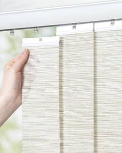 lot 441982 image: UNISHADES Vertical Blind Replacement Slats for Indoor Windows   Modern Window Treatment, Light Filtering, Easy DIY, 20-Pack Beige, 3.5 x 82.5