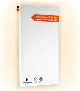 lot 441988 image: Retails for $133 Infrared Space Heater 600W - suited for 86-142ft  - energy efficient electric heating - wall-mounted - warms up quickly - over-heating protection - silent - carefree - pleasant warmth