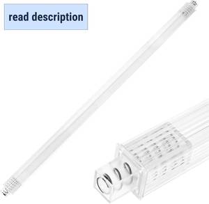 lot 342048 image: 24 Inch Clear Replacement Bathroom Towel Bar with Adjustable Spring Loaded Ends Sturdy Plastic Wall Mount for Bathroom and Kitchen Towel Storage- Replacement Towel Bar for Ceramic Holder