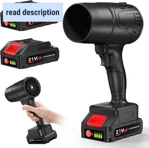 lot 441979 image: HCRTGAY Leaf Blower Cordless with Battery, 20000RPM 150MPH, 2024 New Model & Portable, 21V2 Pcs Li-ion Battery, Patio Cleaning, Lawn Care, Blowing Leaves and Dust, etc.