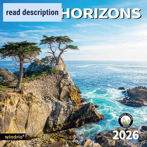 lot 442010 image: 2026 Wall Calendar,Calendar 2026, July 2025 - December 2026, Wall Calendar Azure Horizons, 12 x 24 Opened,Full Page Months Thick & Sturdy Paper for Gift Perfect Calendar Organizing & Planning