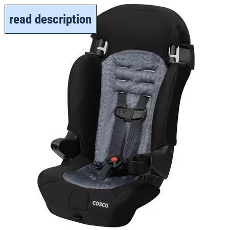 lot 191696 image: Cosco Kids Finale 2-in-1 Booster Car Seat, Fiberwave, Toddler, Unisex