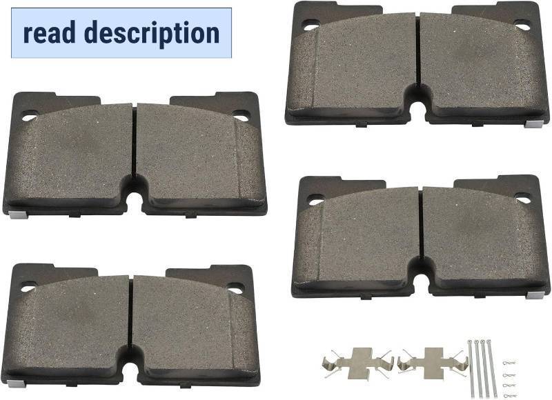 lot 291595 image: Front Ceramic Disc Brake Pads Sets D2173 4PCS Compatible For Cadillac For Escalade ESV, For Chevy For Silverado 1500 LTDFor SuburbanFor Tahoe, For GMC For Sierra 1500 LimitedFor Yukon XL