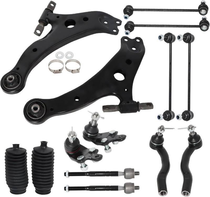 lot 391612 image: Silscvtt 14Pcs Front Lower Control Arm Tie Rods Replacement for Toyota Camry 2007-2011 K620333 K620334