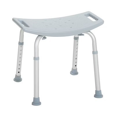 lot 391650 image: Drive Medical Bathroom Safety Shower Tub Bench Chair, Gray