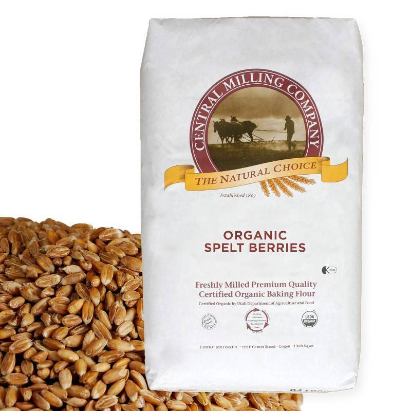 lot 391655 image: 100% Organic Spelt Berries - 25 lbs