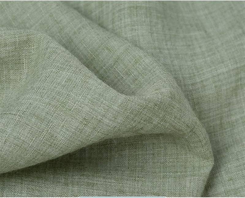 lot 331071 image: 1pcs 140cm Solid Color Cotton Linen Thin Fabric, Bamboo Slub Fabric For DIY Sewing Clothes T-shirts Dress, Thin And Breathable (Color  8)
