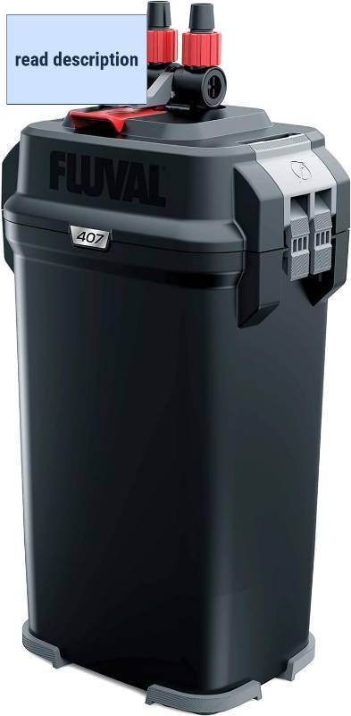 lot 342002 image: Retails for $200 Fluval 407 Perfomance Canister Filter - For Aquariums Up To 100 Gallons - Aquarium Canister Filter