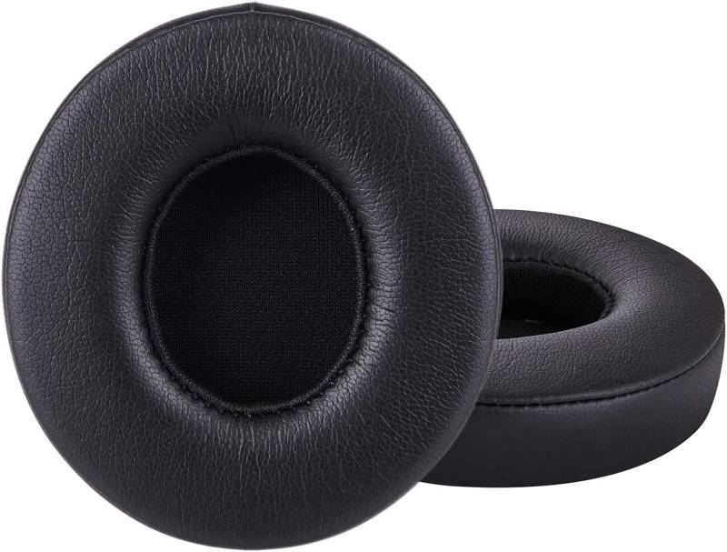 lot 342019 image: Professional Replacement Ear Pads for Beats Solo 2 & Solo 3 Wireless On-Ear HeadphoneSoft Protein LeatherNoise Isolation Memory FoamStrong Adhesive TapeCloud Like ComfortExtra Durable