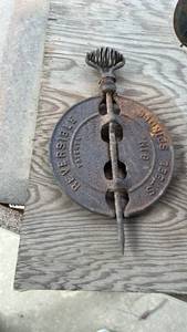 lot 2705 image: Webster Cast Iron Stove Damper