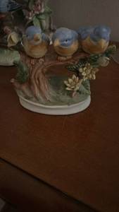 lot 2724 image: Blue Birds on Branch Porcelain Figurine