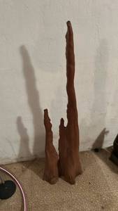 lot 2733 image: Natural Wood Sculpture - Abstract Tree Form