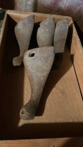 lot 8737 image: Cast Iron table legs