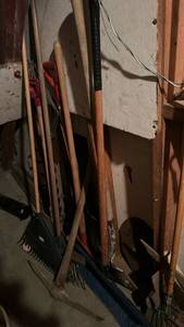 lot 8743 image: Two-Person Crosscut Logging Saw and entire lot pictured