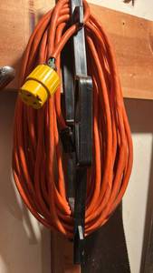 lot 8744 image: Heavy Duty Extension Cord with Yellow Socket