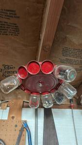 lot 8755 image: Mason Jar Hardware Storage Organizer