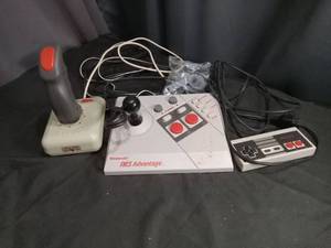 Nintendo NES Advantage Joystick Controller with Standard NES Controller