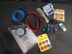 lot 4096 image: Mixed Hair Accessories and travel accessories