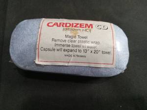 lot 4107 image: Cardizem Magic Towel Compressed Capsule