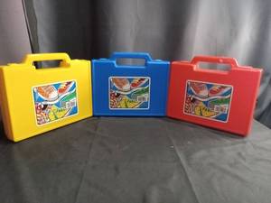 lot 4118 image: Plastic School supplies boxes with Sneaker Design