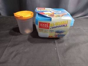 lot 4121 image: Good Cook Food Storage Container Set with Reusable Containers