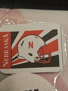 lot 4158 image: Nebraska Cornhuskers Double Sided Team Flag