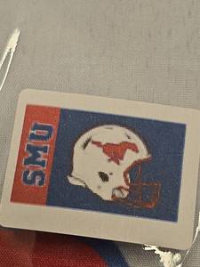 lot 4170 image: SMU Mustangs Football Helmet Logo flag