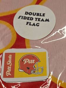 lot 4195 image: Pitts State Double Sided Team Flag